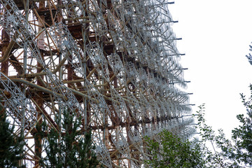 Large antenna field. Soviet radar system 