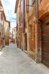 Alley in a back street in a village