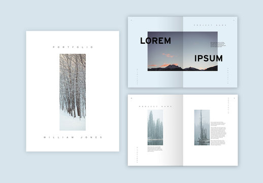 Light Blue Portolio Layout