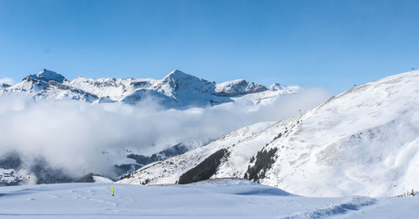 Obraz premium The Alpine region of Switzerland, conventionally referred to as the Swiss Alps.