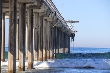 Views of Scripps Pier on a sunny November day