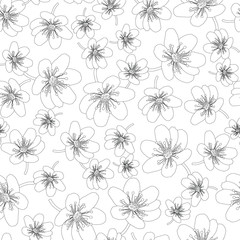 Floral pattern. Small flowers.Seamless vector texture.