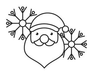 Naklejka premium merry christmas santa claus character