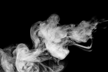 Smoke colorful &black for background