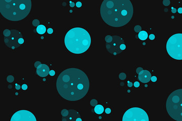 Naklejka na ściany i meble seamless background with blue bubbles