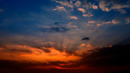 Obraz na płótnie Canvas Evening sky concept about natural background