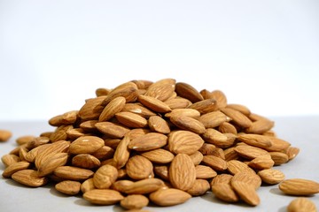 Fototapeta na wymiar Almond seeds