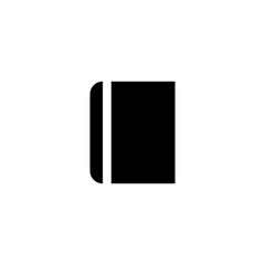 Notebook icon. Education symbol. Logo design element