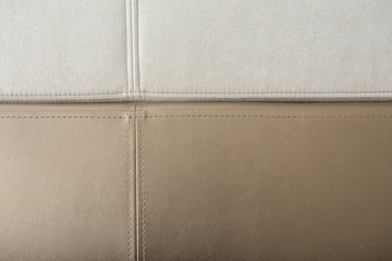 beige gold corner leather texture close-up, couch