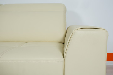 color cream leather texture close-up, couch