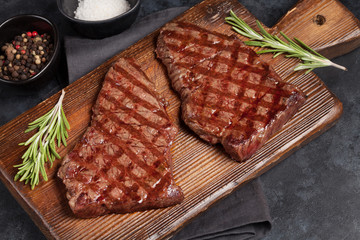 Grilled beef steak