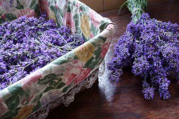 Basket of lavender Bunch of lavender © Ambernila