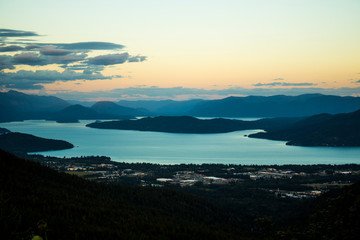 Sunset Over Water in the PNW 