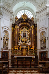 Fototapeta na wymiar Capuchin church in Vienna Wien, Austria.