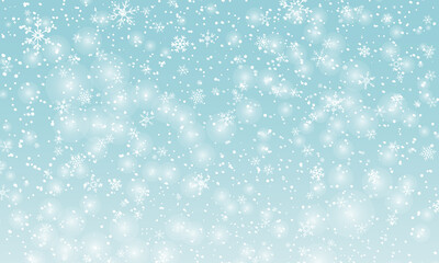 Snowflakes background. Vector. Falling snow.