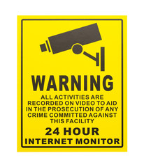Warning Camera Sign