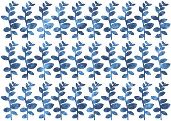 Leaf silhouette pattern with galaxy texture