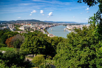 Budapest panorama, view of the Danube river