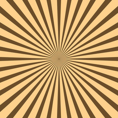 Bright orange rays background. Comics, pop art style. Vector, eps 10.