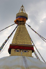 golden stupa in kathmandu nepal