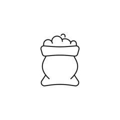 sand bag - minimal line web icon. simple vector illustration. concept for infographic, website or app.