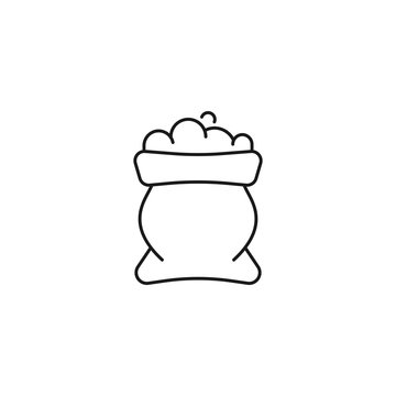 sand bag - minimal line web icon. simple vector illustration. concept for infographic, website or app.