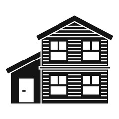 Cottage house icon. Simple illustration of cottage house vector icon for web design isolated on white background