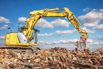 Demolishing an Old Industrial Building