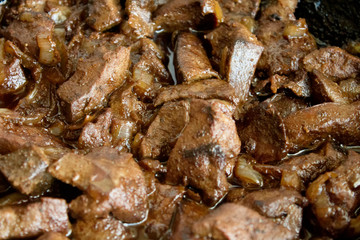 Meat fried is fresher the juicy.