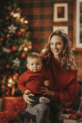 Young Mum celebrates Christmas with her daughter