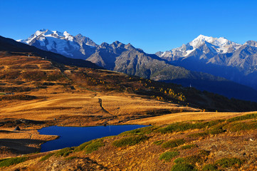 Gebidem mit Herzsee und Weisshorn