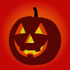 Jack-o'-lantern vector illustration isolated