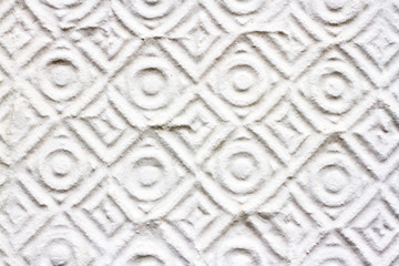 Structured plaster wall in a historic fashion