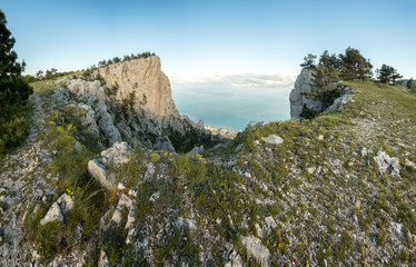 mountain landscape, Ghost Valley, grass, rocks