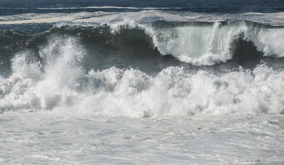 rough sea in Galicia , Spain