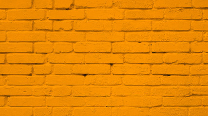 Obraz premium Yellow brick wall texture background.