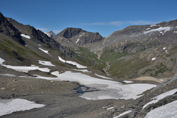 the famous col de l'iseran above val d'isere between the isere valley and haute maurienne vanoise