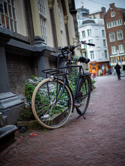 Fototapeta na wymiar Walking down the streets of Amesterdam and enjoying the beautiful life style of this beautiful city