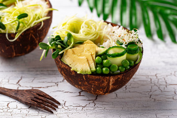 Vegan buddha bowl with vegetables