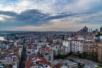 Panorama of Istanbul architecture City Istanbul Turkey.