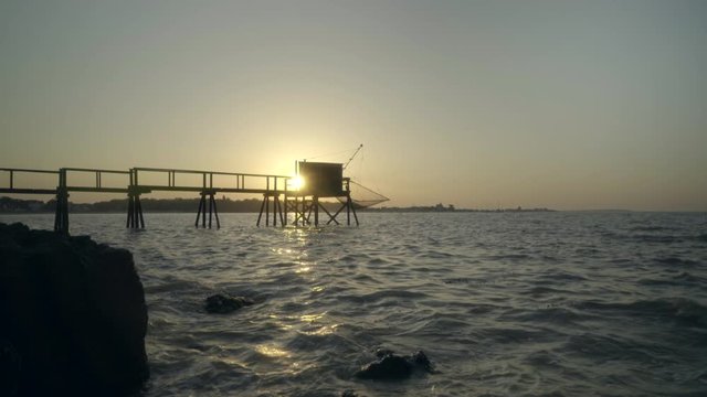 Fishing huts on the Charente river