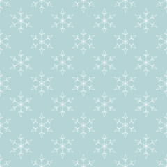 Seamless snowflake pattern