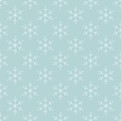 Seamless snowflake pattern