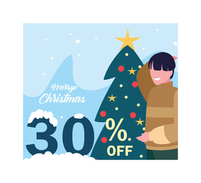 christmas promotions and discounts , winter sales