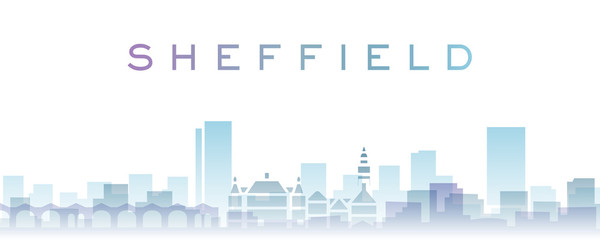 Sheffield Transparent Layers Gradient Landmarks Skyline
