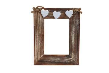 Empty Photo Frame with Hearts