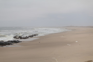 Fototapeta na wymiar Beach at the skeleton coast, Namibia, Africa