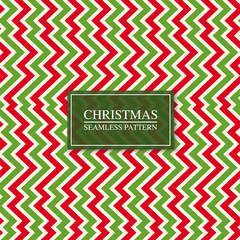 Christmas seamless colorful zigzag pattern. Bright striped retro background. Endless creative linear texture.