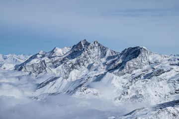 Fototapeta na wymiar Alps in winter