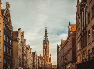 Fototapeta na wymiar architecture gdansk, old city in europe